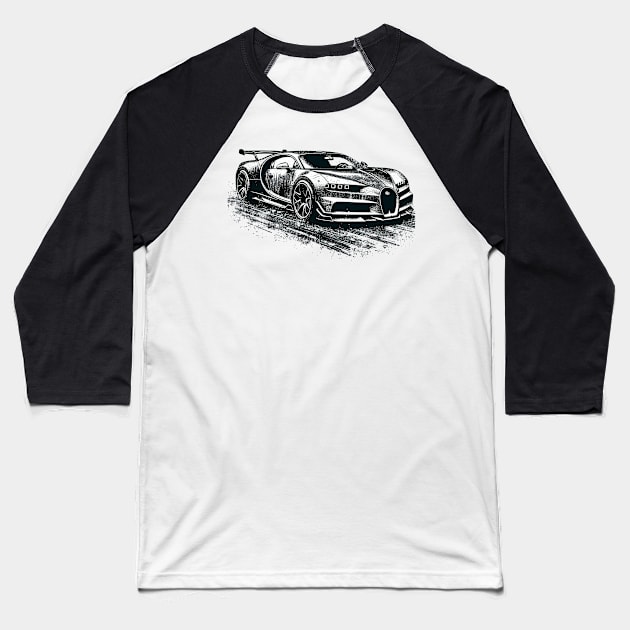 Bugatti Chiron Baseball T-Shirt by Vehicles-Art